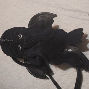 Black Plush Cathulu Backpack